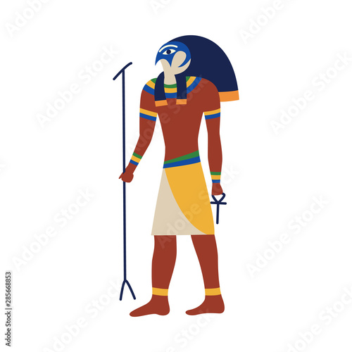 Icon of the ancient Egyptian god Horus or Ra.