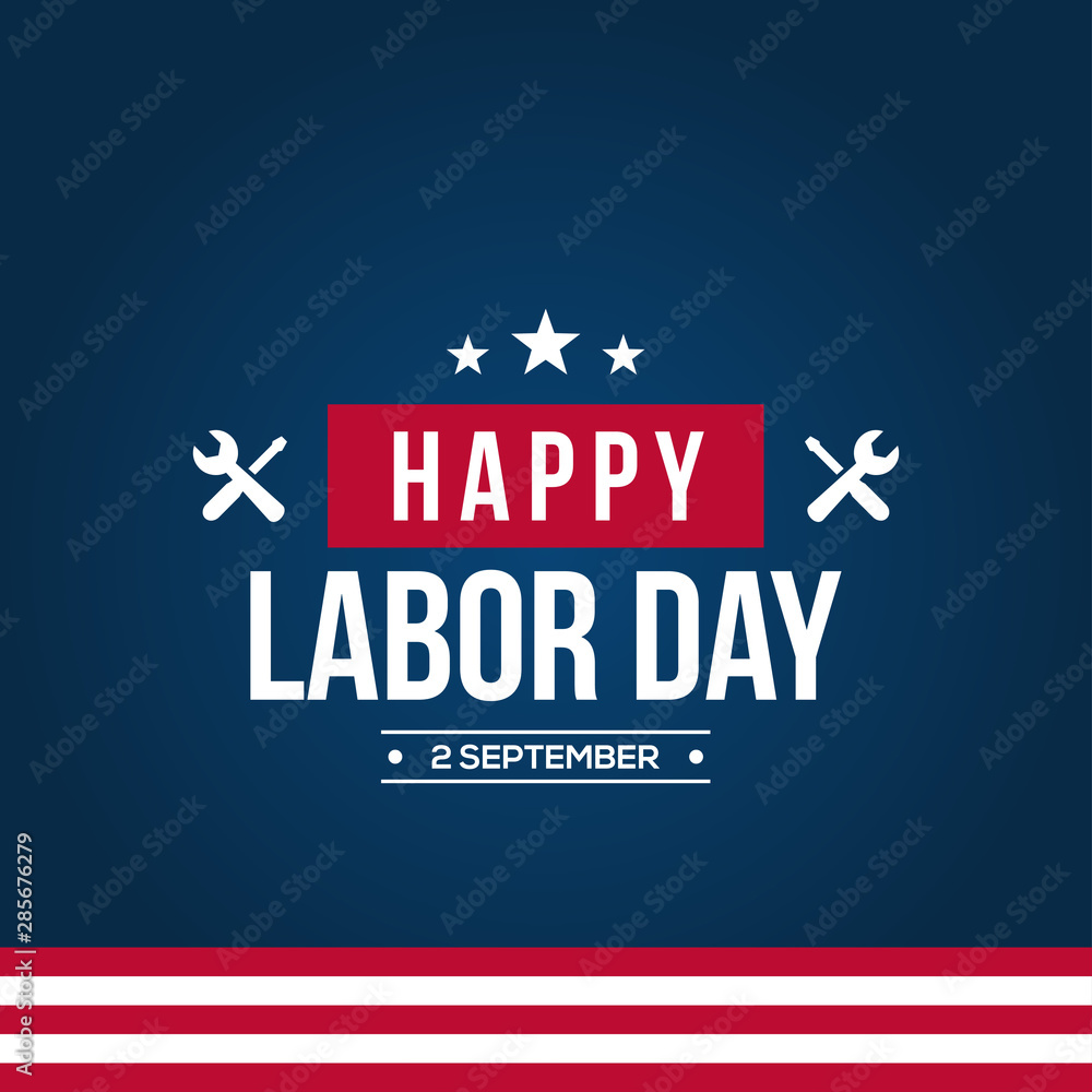 Happy Labor Day Banner Design Template. Vector illustration