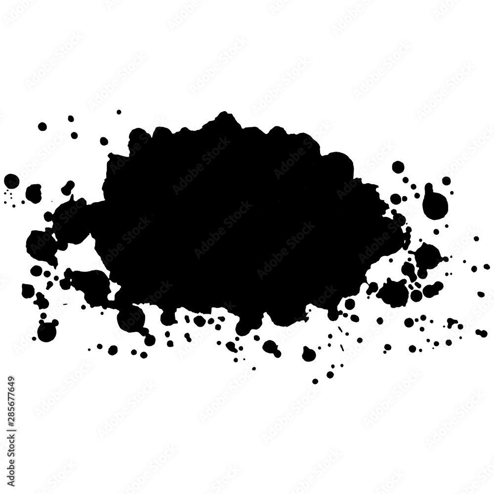 Abstract black ink blot background. Vector illustration. Grunge texture for cards and flyers design. A model for the creation of digital brushes Abstract black ink blot background. Vector illustration. Grunge texture for cards and flyers design. A model for the creation of digital brushes
