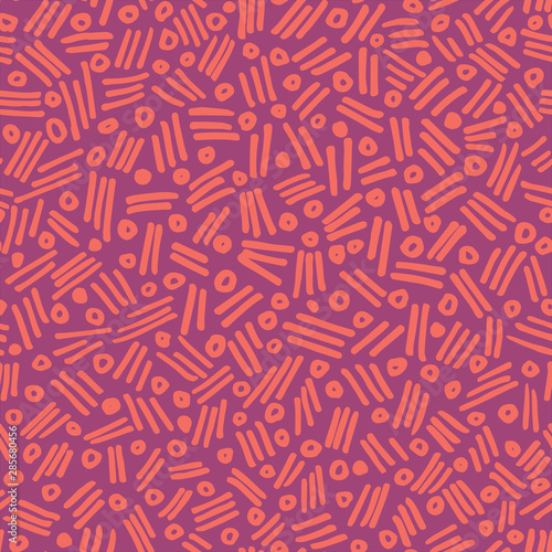 Abstract Seamless Pattern. Brush Strokes.