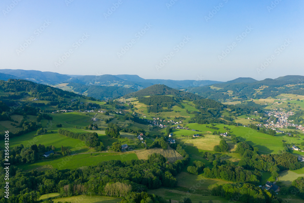 Paysage des Vosges lors d'une journée ensoleillée