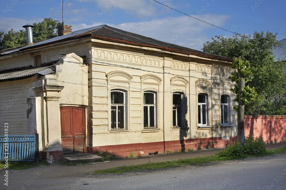 Krasnoarmeyskaya (Red Army) street in Zaraysk. Russia