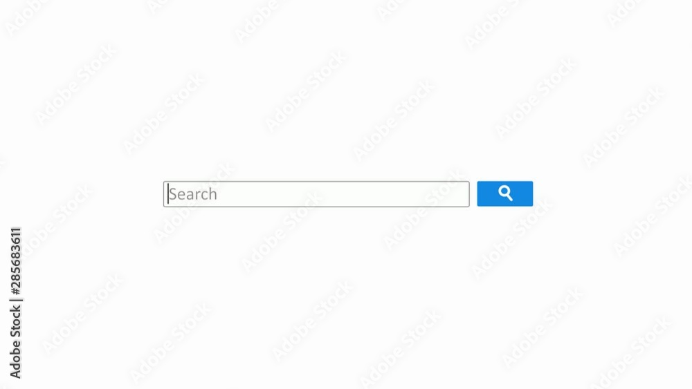 Flat search bar animation video. Internet searching engine line, entry field animated on white background. Bar for sites and searching information. Flat search bar animation video. Internet searching engine line, entry field animated on white background. Bar for sites and searching information.