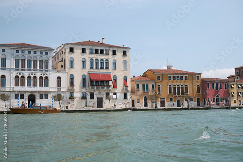 Venice  Italy - July 02  2019    View of Zattere in Venice