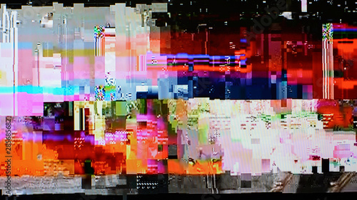 Color tv weak signal (16:9 aspect ratio) photo