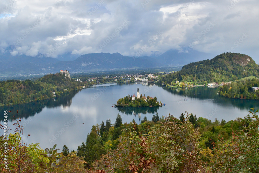 Beautiful landscape in Slovenia, in the fall