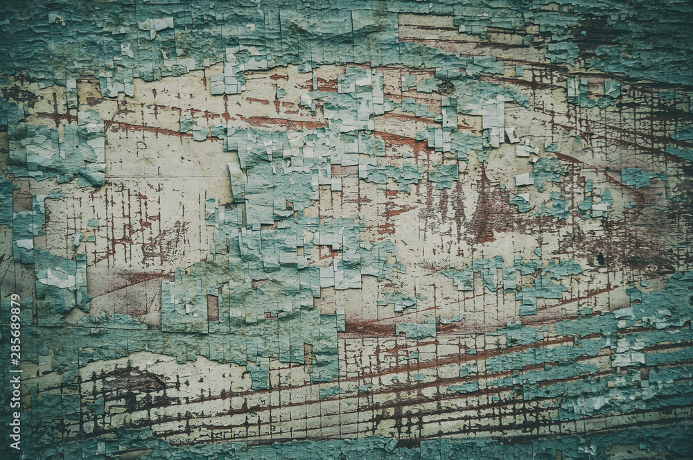 Grungy cracked wood background, blue/brown color texture Grungy cracked wood background, blue/brown color texture