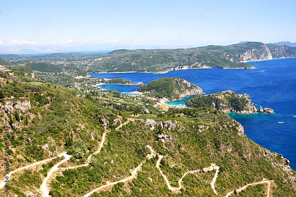 landscape and island Corfu, Greece, Europe
