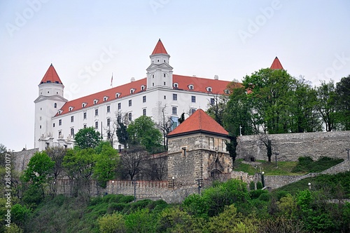 Photography castle and city Bratislava, Slovakia, Europe