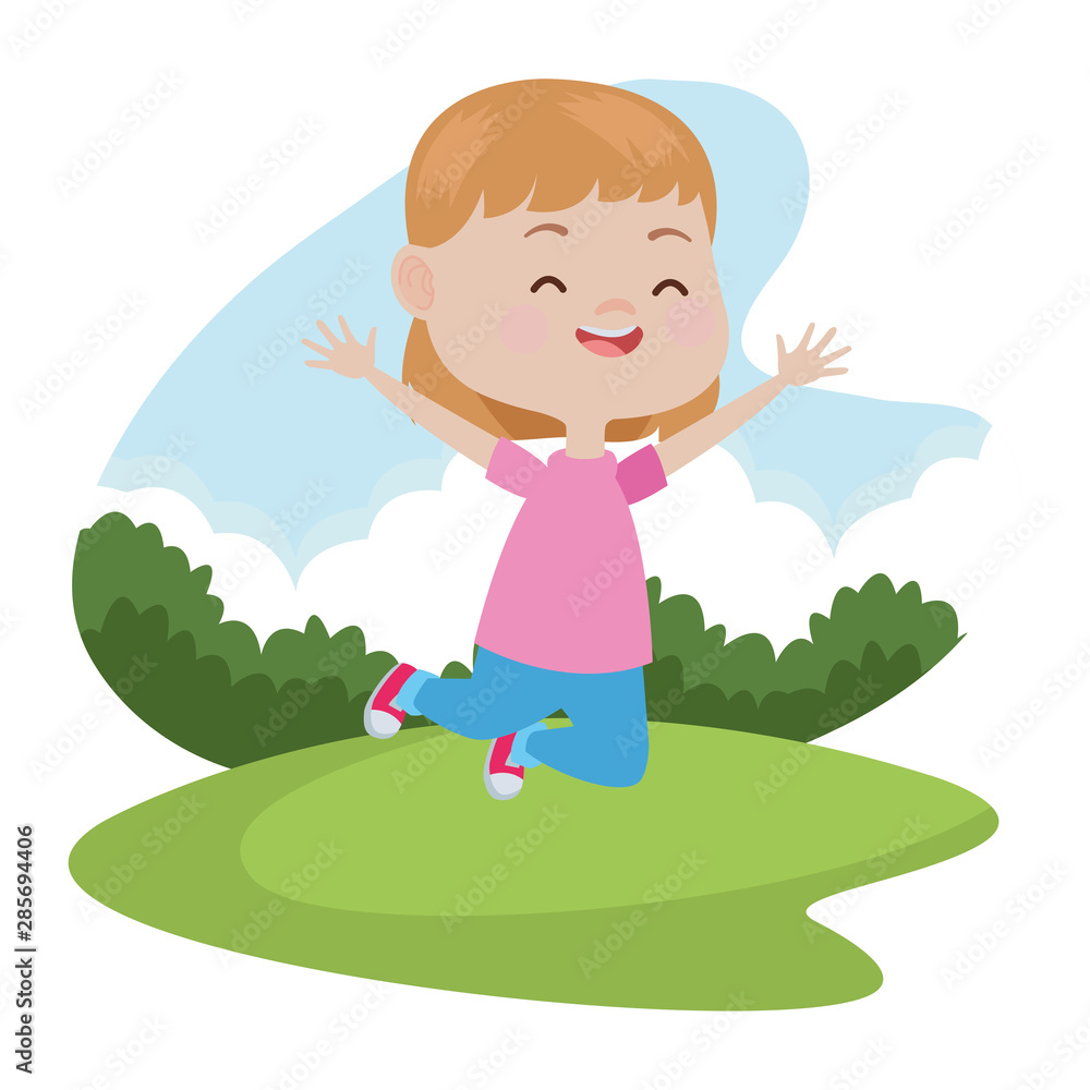 Happy kid having fun cartoons Happy kid having fun cartoons