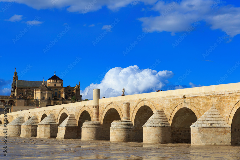 Roman Bridge and Guadalquivir river,Cordoba (Spain)