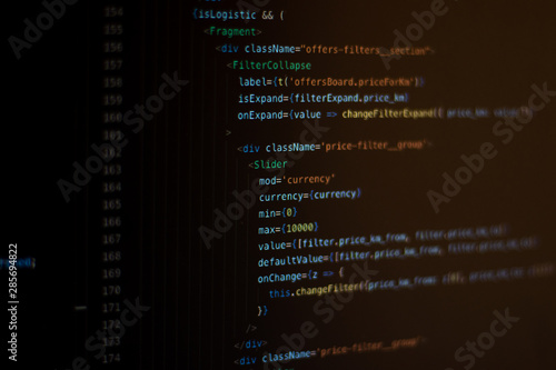 Code redactor (IDE) with open javascript project using react