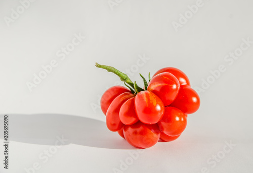 ugly tomatoes variety voyage on white background photo