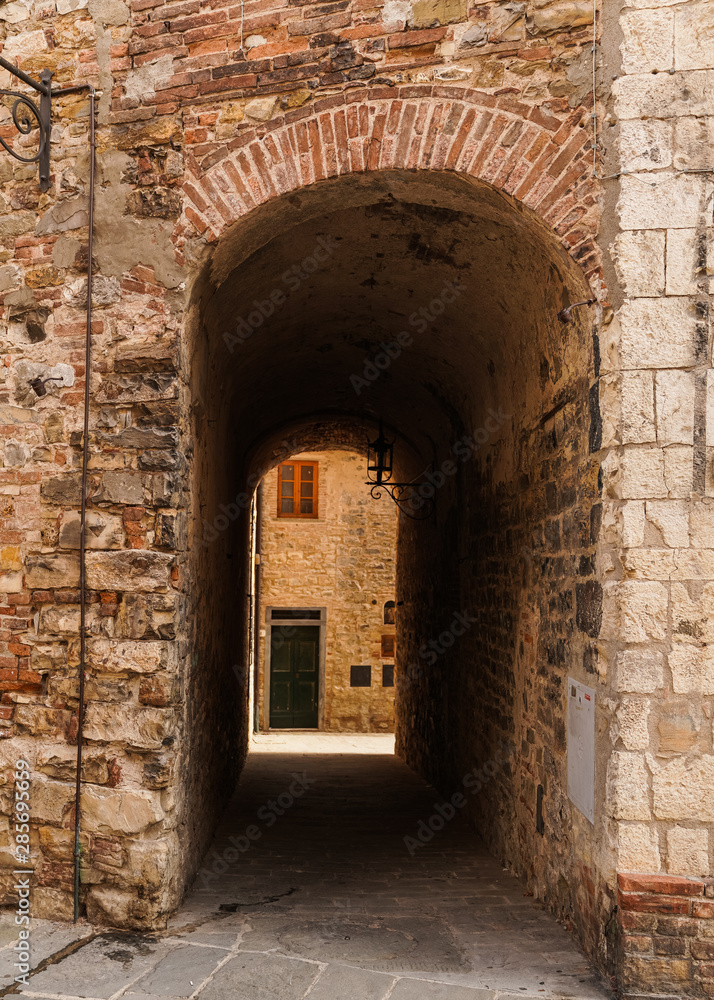 entrance archway to old ancient town