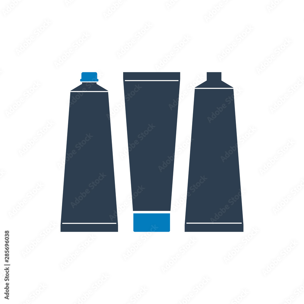 Cosmetics cream tube icon set. Flat style vector EPS. Cosmetics cream tube icon set. Flat style vector EPS.