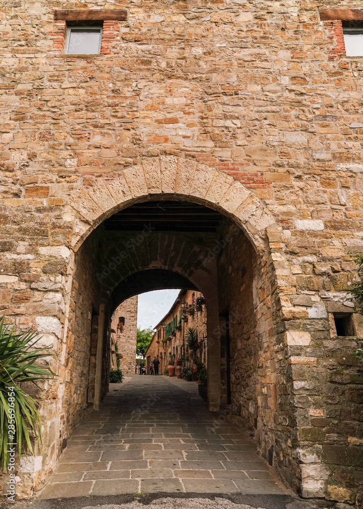old arch tunel in italy 