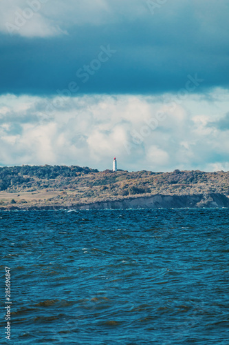 Single lighthouse on a German island