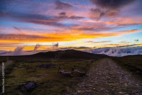 Sunset in the Ecuadorian Andes