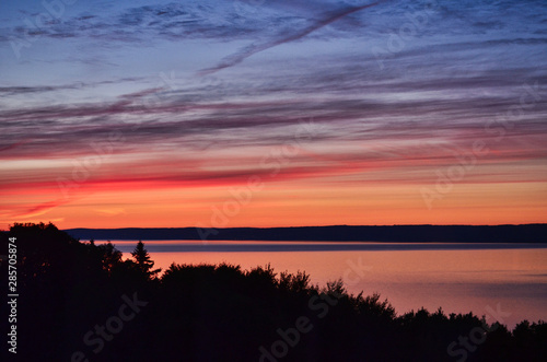 Sunset over the Bay of Fundy at Digby Nova Scotia