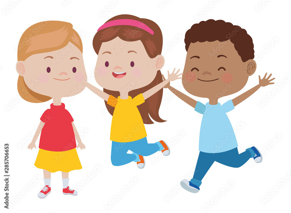 Cute happy kids having fun Cute happy kids having fun