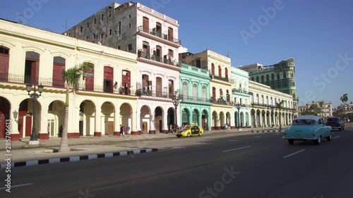 Old classic American cars on the streets of Havana, Cuba