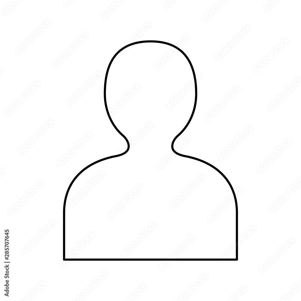 silhouette person avatar isolated icon