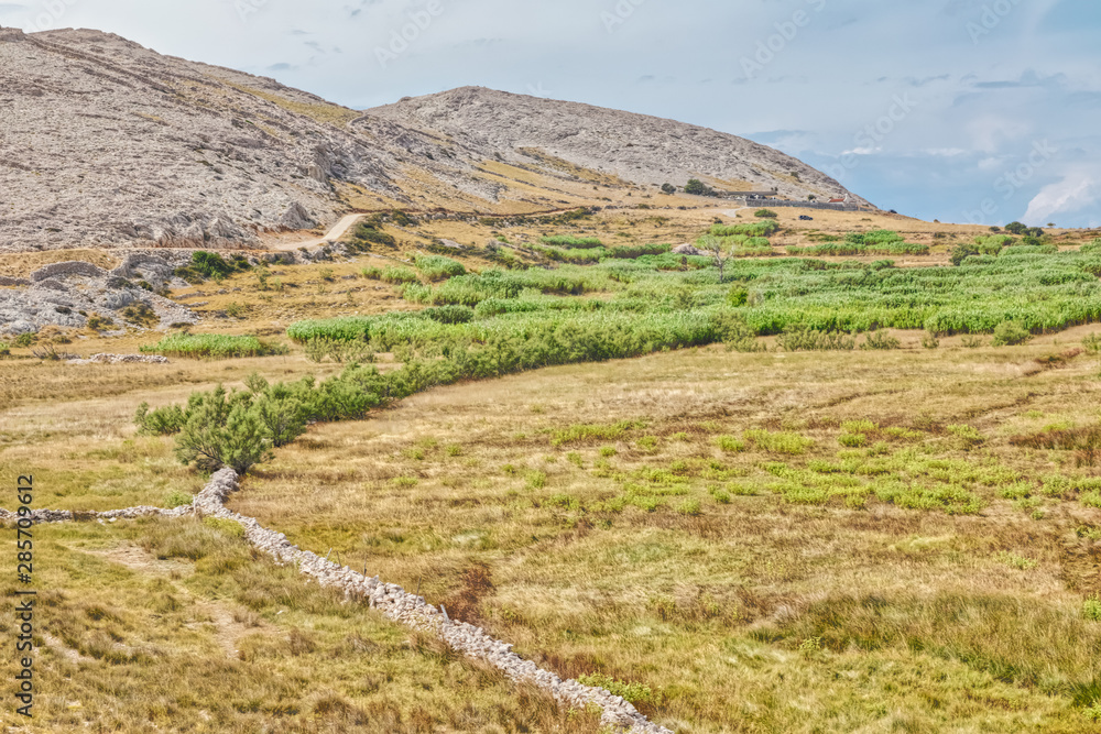 Island Pag landscape, Croatia