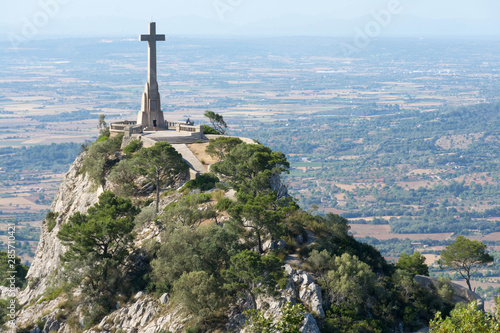 Cross on top of San Salvador mountain in Mallorca © KVN1777