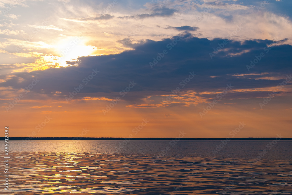 Baltic sea sunset