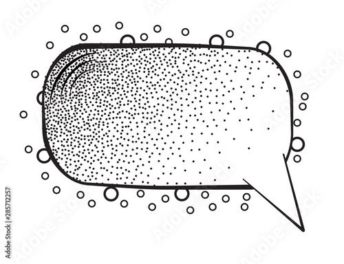 Cartoon speech bubbles on White background. Vector Illustration