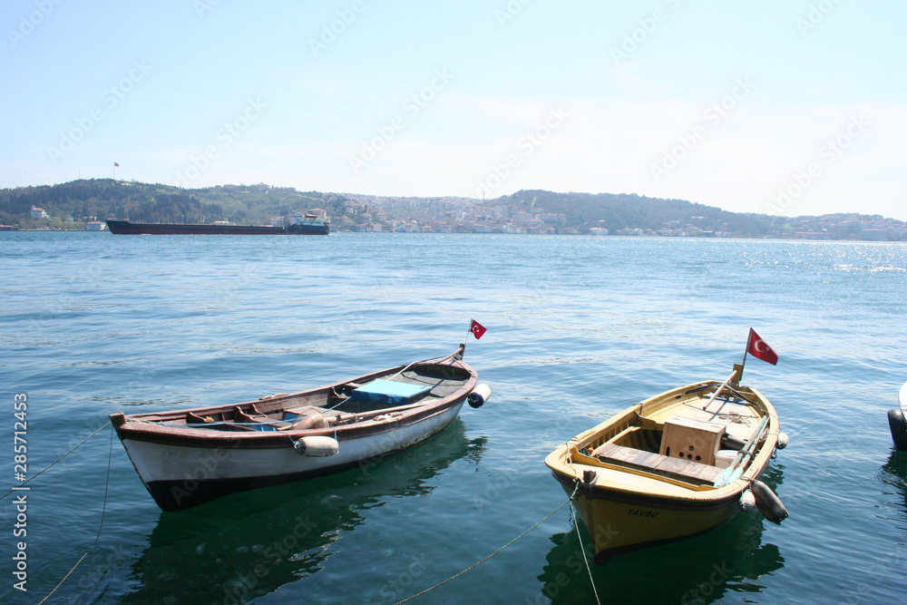 boats at sea