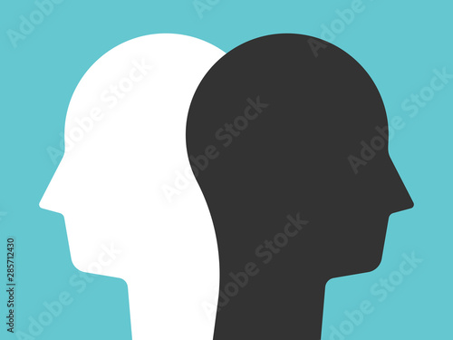 silhouette of a head