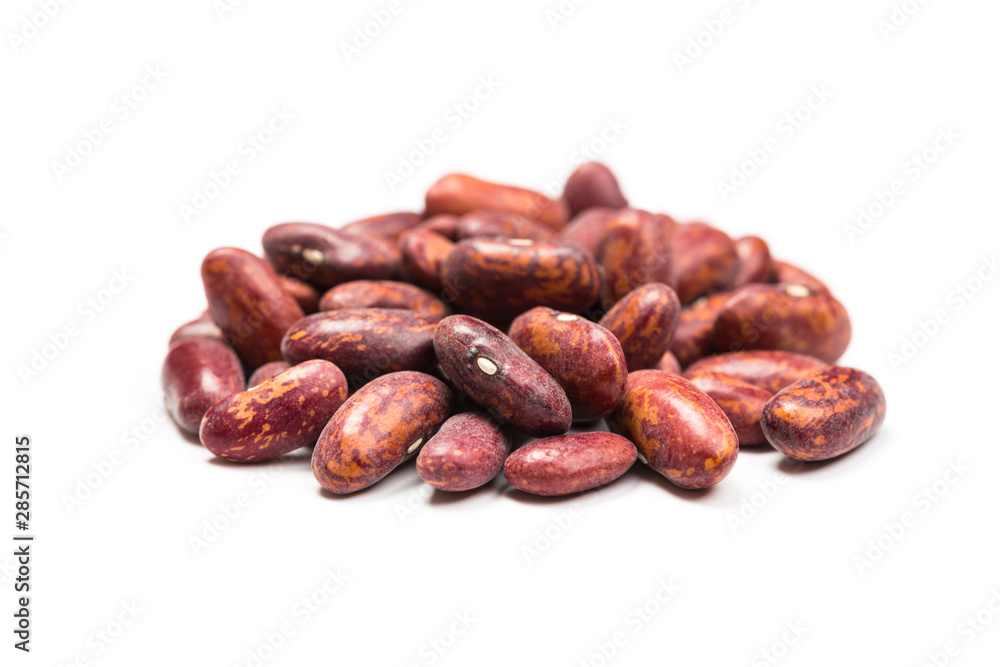 Pile of red kidney bean, canned beans isolated on white background, Top view. Pile of red kidney bean, canned beans isolated on white background, Top view.