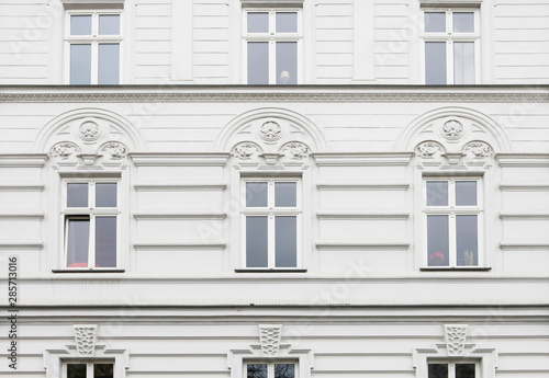 KRAKOW,POLAND - APRIL 15, 2019: Old tenements of Debniki quarter