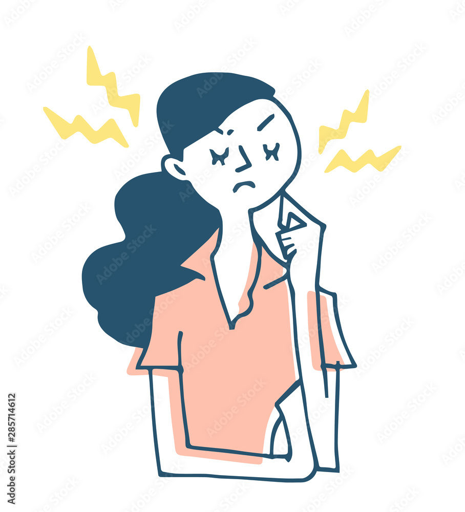 イライラする女性 Stock イラスト Adobe Stock