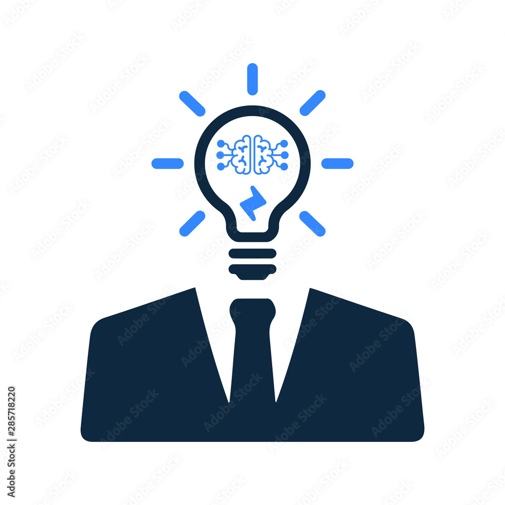 Business Thinking, Idea Generate, Smart Idea Icon Business Thinking, Idea Generate, Smart Idea Icon