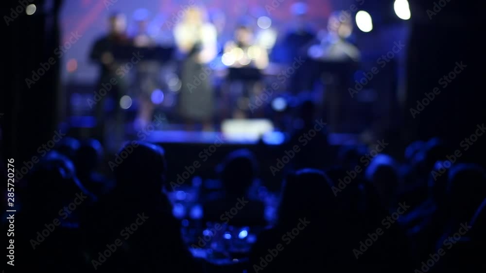 blurred background concert ensemble in a restaurant blurred background concert ensemble in a restaurant