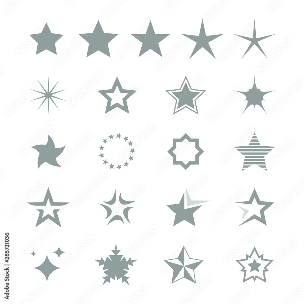 Star Shapes Symbol Icon Illustration. Stars icon Star Shapes Symbol Icon Illustration. Stars icon