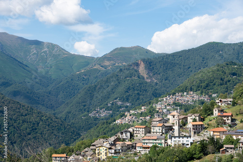 Panoramic view of Esio, Verbania, Italy © tripper13
