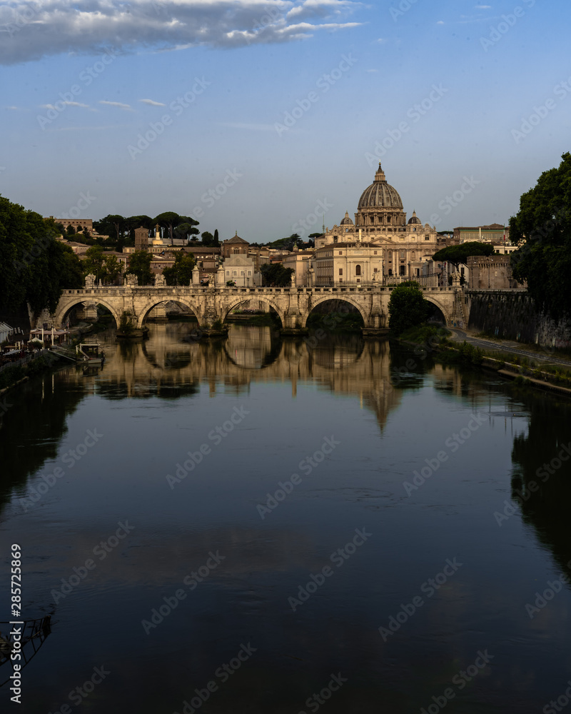 view of st peters basilica from ponte umberto
