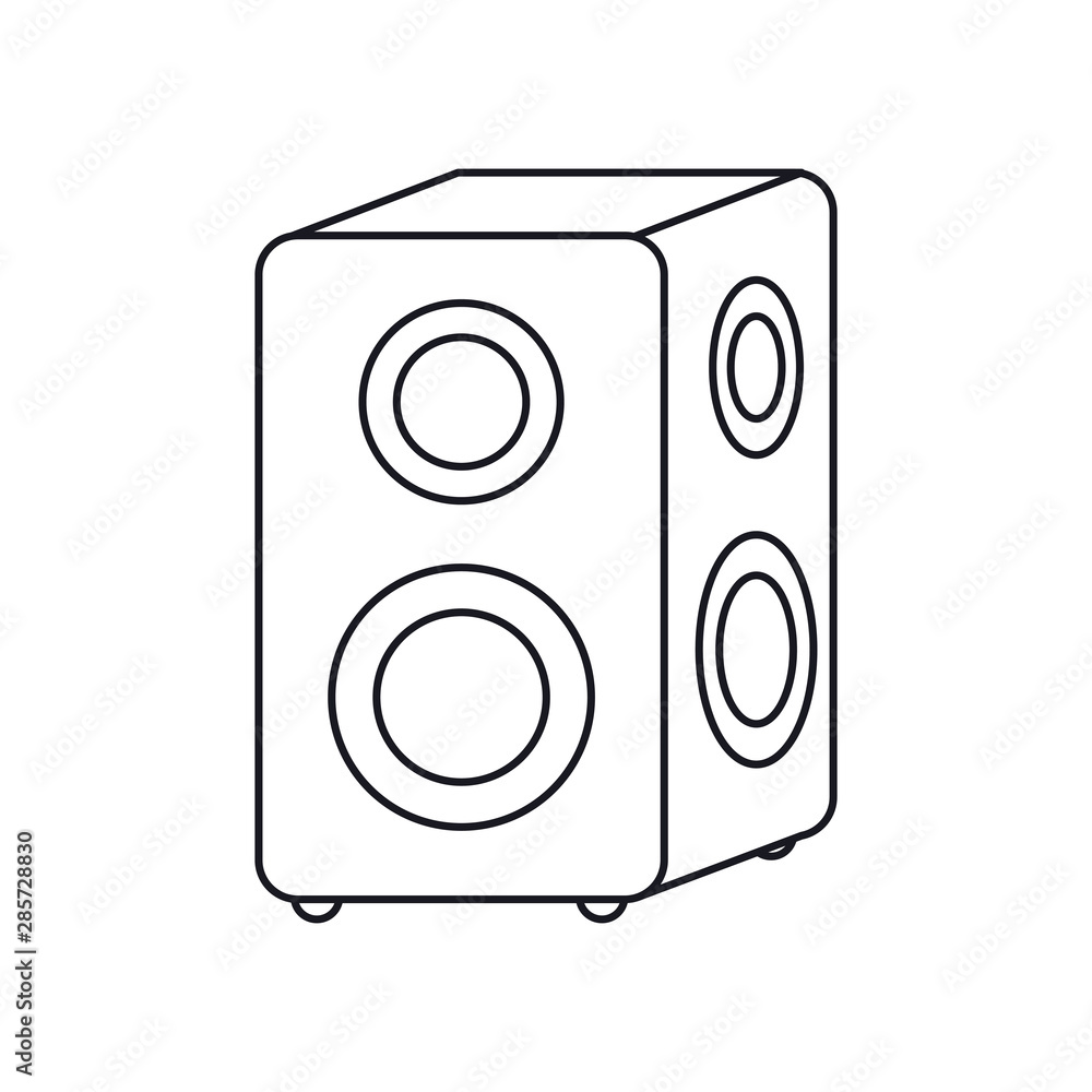 music sound flat design style