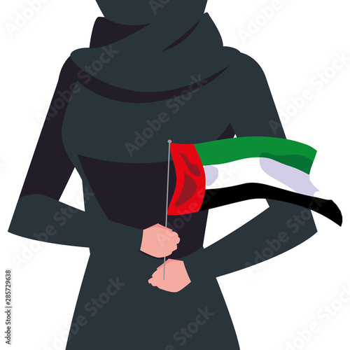 arab woman character in a hijab