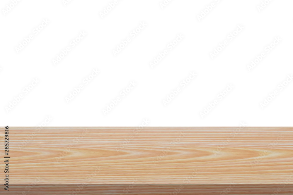 Wood shelf table isolated on white background. Empty wooden for advertising or display product. Wood shelf table isolated on white background. Empty wooden for advertising or display product.