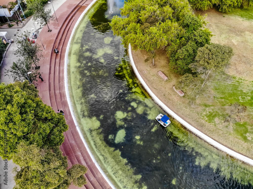 Aerial view of the park La Carolina