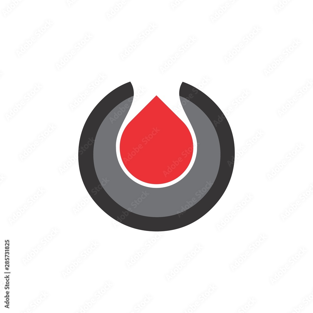 Fototapeta premium Blood Donation logo design vector