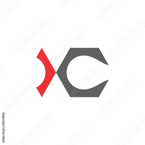 XC letter logo design vector