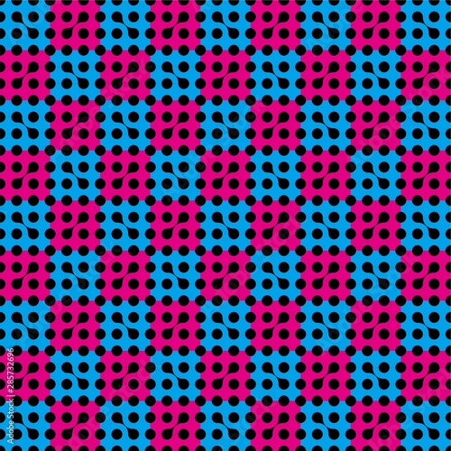 The Amazing of the Pink and Blue Pattern Wallpaper in the Dark Background