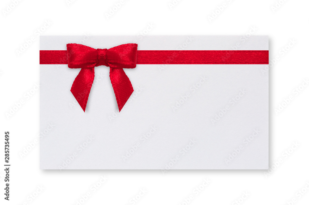 Paper Card & Red Bow Paper Card & Red Bow