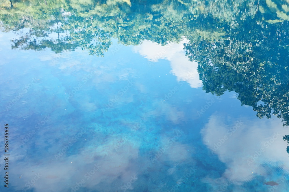Blue hole in Vanuatu,Santo Blue hole in Vanuatu,Santo