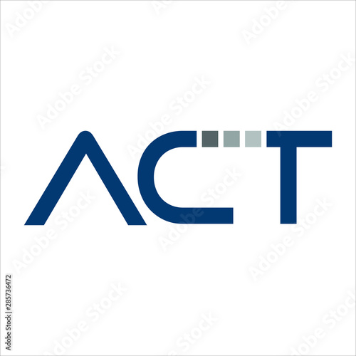Letter A C and T Vector logo.